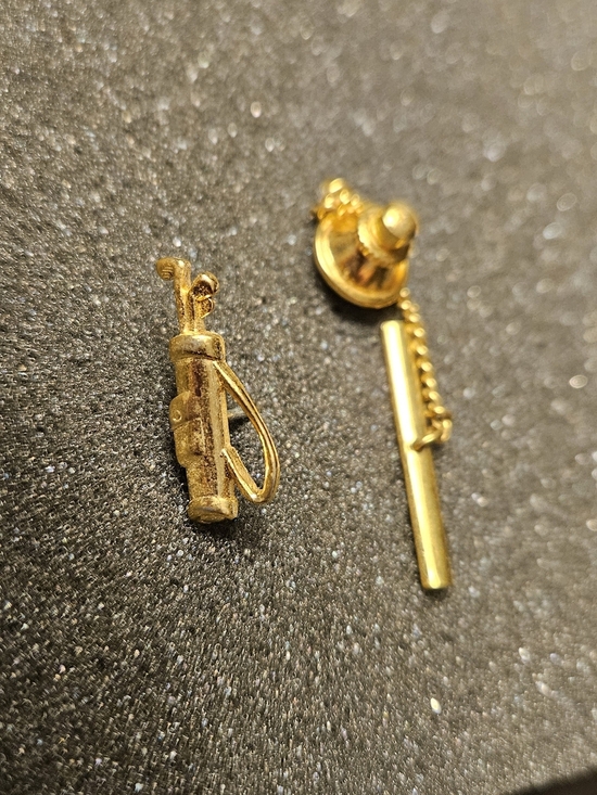 Other - Gold Tone Golf Bag Tie Tack Pin.